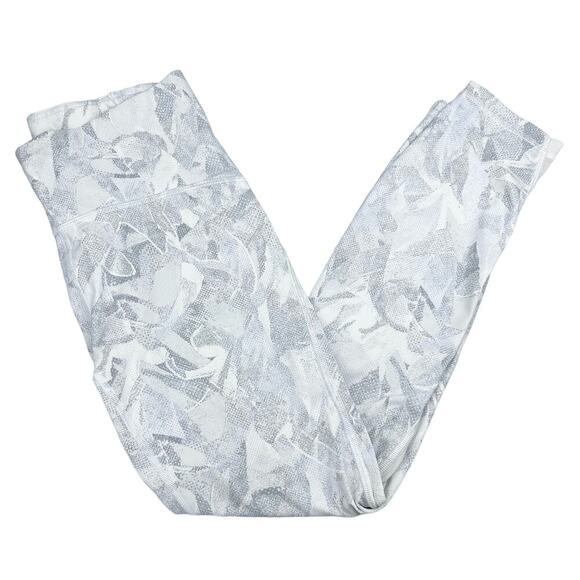 LULULEMON Train Times 7/8 Pant 25" Sz 6 Jasmine White Multi / White - Picture 2 of 5